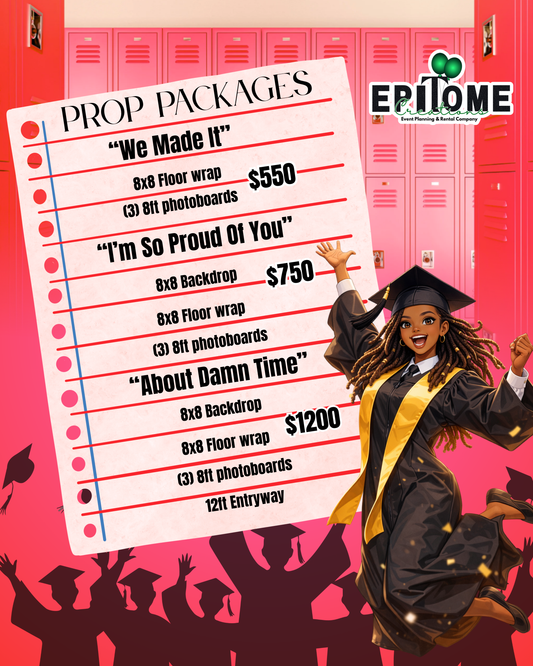 Custom Graduation Party Decor in Maryland| Backdrops & Props